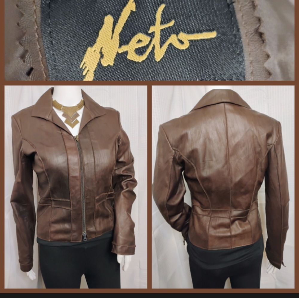 Neto Vintage brown leather jacket